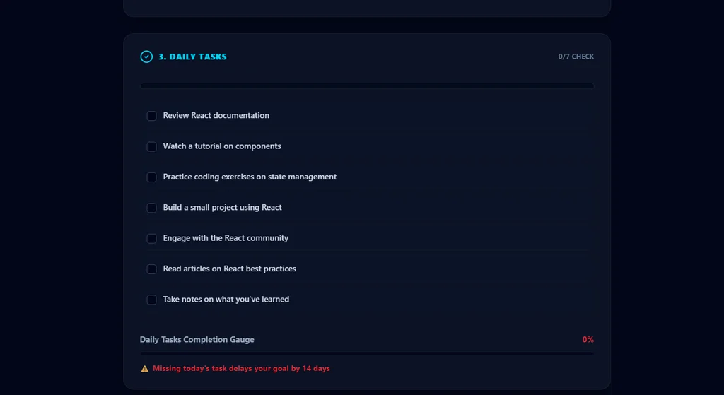 GoalOS AI – Smart Roadmap Generator screenshot