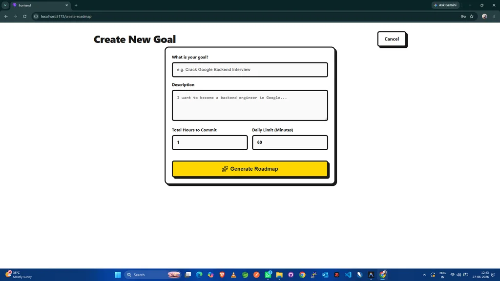 GoalTrackerAI screenshot